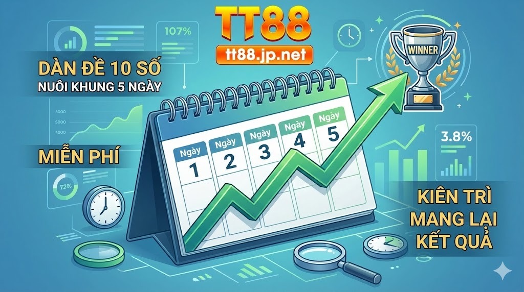 Dàn đề 10 số nuôi khung 5 ngày miễn phí: Chiến thuật nuôi dài hạn lãi khủng tại TT88 10 Bí kíp soi cầu dàn đề 10 số nuôi khung 5 ngày miễn phí chuẩn xác từ chuyên gia TT88