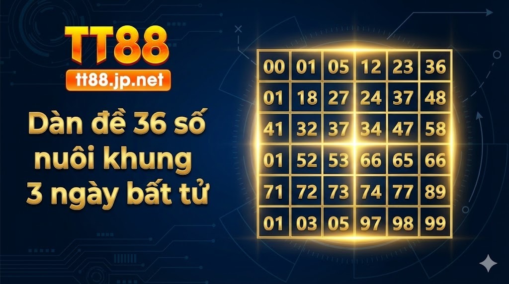 Dàn đề 36 số nuôi khung 3 ngày bất tử: Bí kíp kiếm tiền tại TT88 9 Tuyệt kỹ tạo dàn đề 36 số nuôi khung 3 ngày bất tử chuẩn xác nhất từ chuyên gia